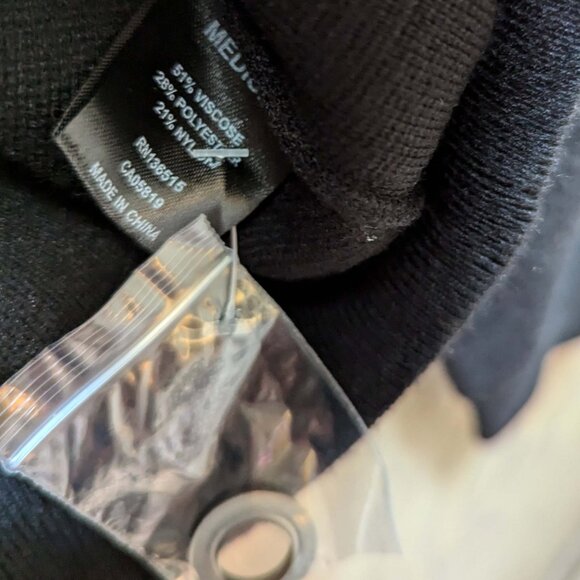 Revolve One Grey Day Black Sydney Grommet Hoodie M - Picture 8 of 9